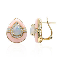 Boucles d'oreilles en or et Opale Welo AAA (CIRARI)