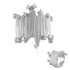 Bague en argent et Zircon