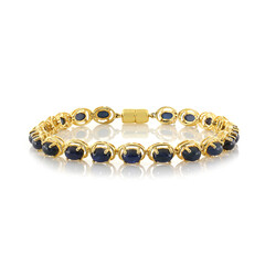Bracelet en argent et Saphir étoilé bleu