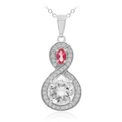 Collier en argent et Topaze blanche