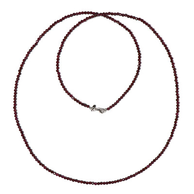 Collier en argent et Grenat Rhodolite