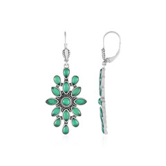 Boucles d'oreilles en argent et Onyx vert (Desert Chic)