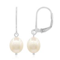 Boucles d'oreilles en argent et Perle de culture d'eau douce (TPC)
