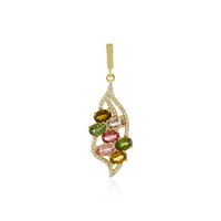 Pendentif en argent et Tourmaline
