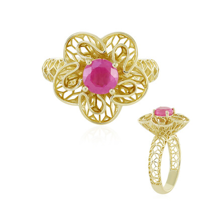 Bague en or et Saphir rose de Madagascar (Ornaments by de Melo)