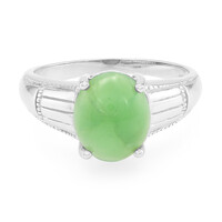 Bague en argent et Chrysoprase impériale