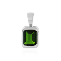 Pendentif en argent et Diopside de Russie