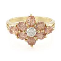 Bague en or et Saphir Padparadscha non chauffé (AMAYANI)