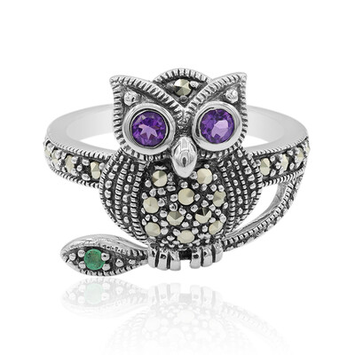 Bague en argent et Améthyste
