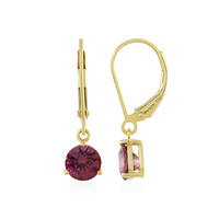 Boucles d'oreilles en argent et Grenat du Malawi