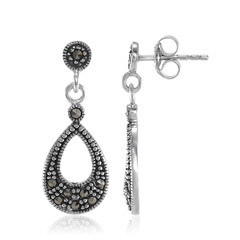 Boucles d'oreilles en argent et Marcassite
