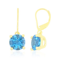 Boucles d'oreilles en or et Topaze de Marambaia