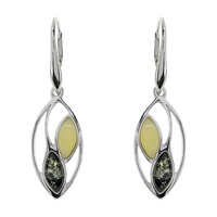 Boucles d'oreilles en argent et Ambre baltique