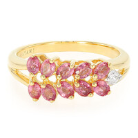 Bague en or et Saphir Padparadscha non chauffé (AMAYANI)