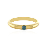 Bague en argent et Diamant bleu I3