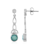 Boucles d'oreilles en argent et Grandidierite