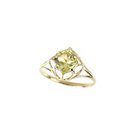 Bague en or et Quartz de l'Ouro Verde