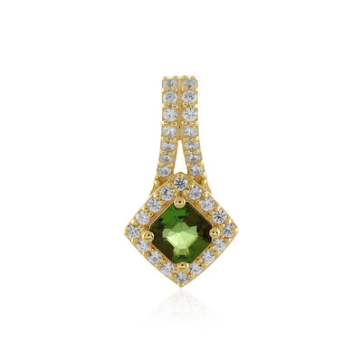 Pendentif en argent et Tourmaline néon du Nigeria