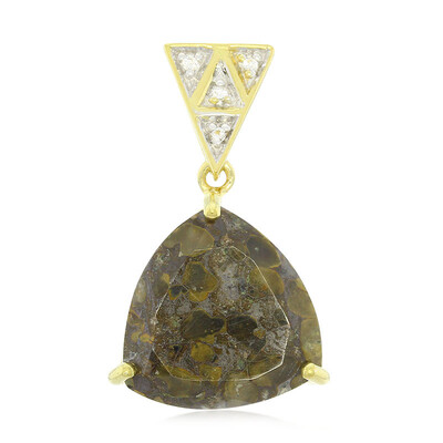 Pendentif en argent et Quartz Dinosaure