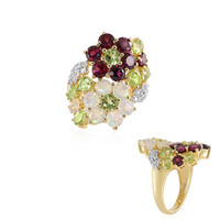 Bague en argent et Grenat Rhodolite