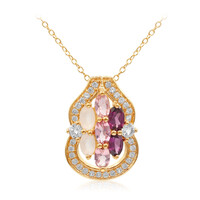 Collier en argent et Grenat Rhodolite