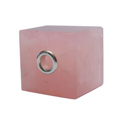 Pendentif en argent et Quartz rose