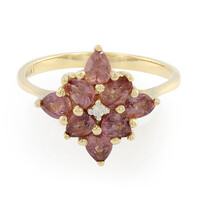 Bague en or et Saphir Padparadscha non chauffé (AMAYANI)