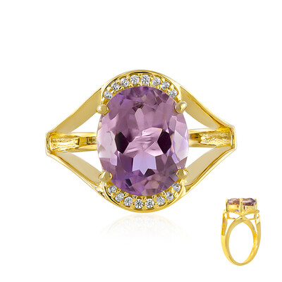 Bague en argent et Amétrine d'Anahi