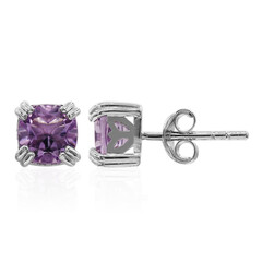 Boucles d'oreilles en argent et Améthyste