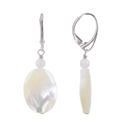 Boucles d'oreilles en argent et Nacre