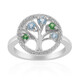Bague en argent et Topaze bleu Suisse