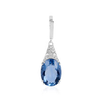 Pendentif en argent et Fluorite à couleur changeante