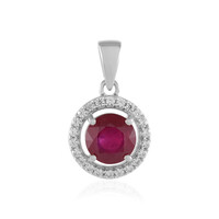 Pendentif en argent et Rubis de Madagascar