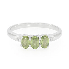 Bague en argent et Saphir du Mozambique