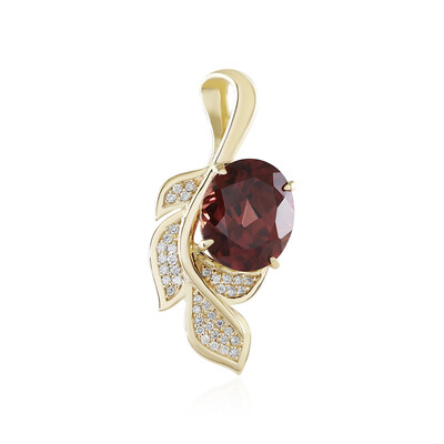 Pendentif en or et Zircon rose (de Melo)