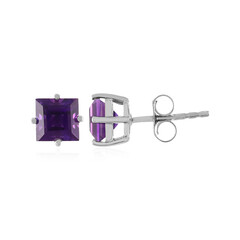 Boucles d'oreilles en argent et Améthyste du Maroc