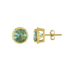Boucles d'oreilles en argent et Fluorite verte