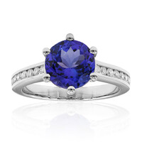 Bague en platine et Tanzanite AAA