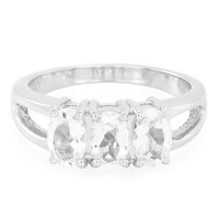 Bague en argent et Béryl de l'Himalaya