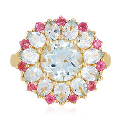 Bague en argent et Topaze bleu ciel
