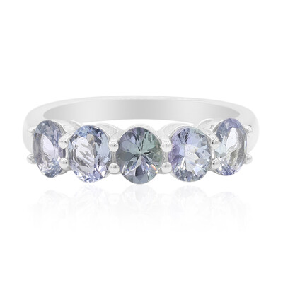 Bague en argent et Tanzanite non chauffée