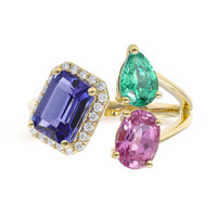 Bague en or et Tanzanite AAA (CIRARI)