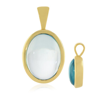 Pendentif en argent et Topaze bleu ciel