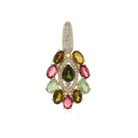 Pendentif en argent et Tourmaline