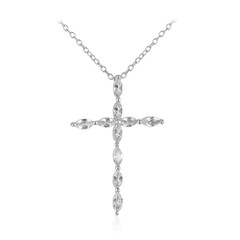 Collier en argent et Topaze blanche