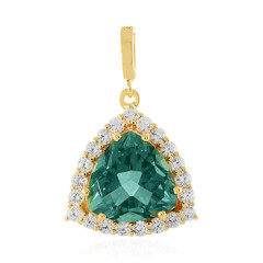 Pendentif en argent et Fluorite d'Esperanza