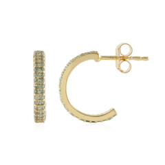 Boucles d'oreilles en argent et Alexandrite