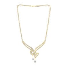 Collier en argent et Topaze blanche