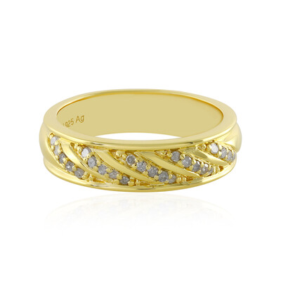 Bague en argent et Diamant I4 (J)