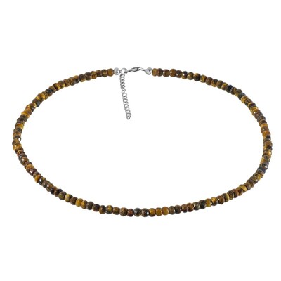 Collier en argent et Œil de Tigre
